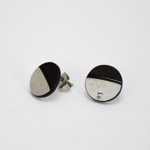 Upcycled Vinyl Record Earrings Dawn ft. Tony Orlando Mini Round Stud