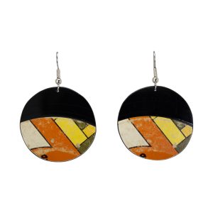 Upcycled Vinyl Record Earrings The Toys Small Round Dangle