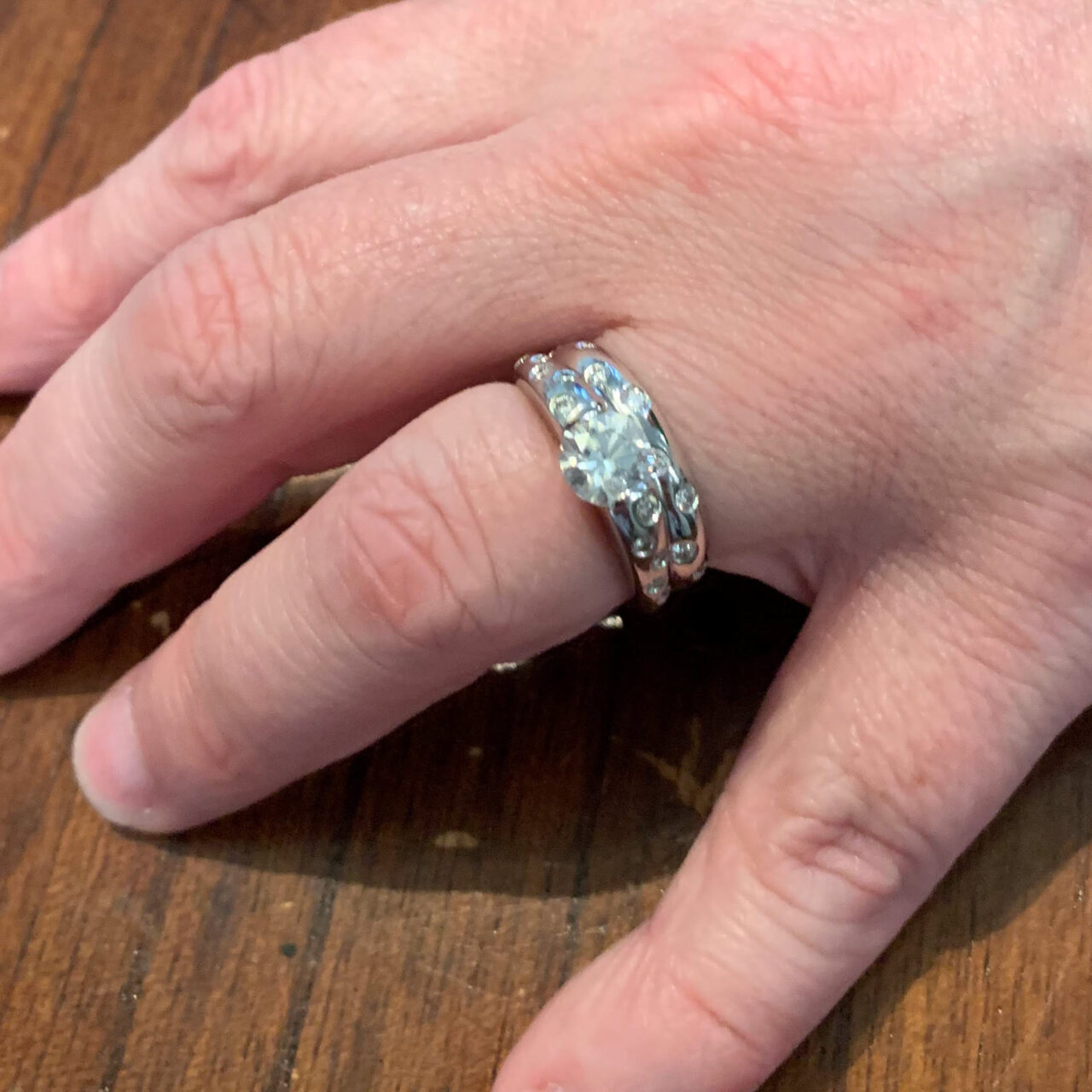 Fine Jewelry 14kw Diamond Wedding Set.remount.a