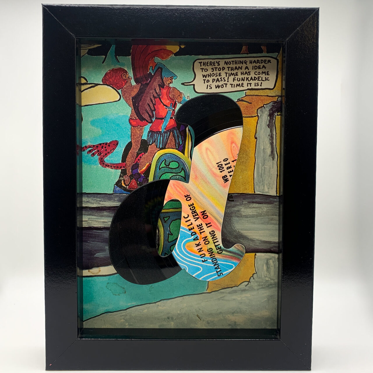 Vinyl Record Art Funkadelic. Album Cover 5x7 Black Shadowbox