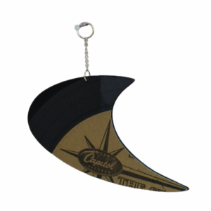 Upcycled Vinyl Record Ornament Les and Mary Paul Large Astro front