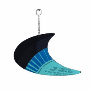 Upcycled Vinyl Record Ornament Perry Como Large Astro front