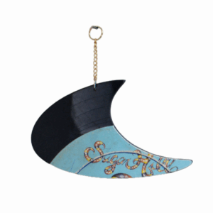 Upcycled Vinyl Record Ornament The Furious Five Meets the Sugar Hill Gang Large Astro front