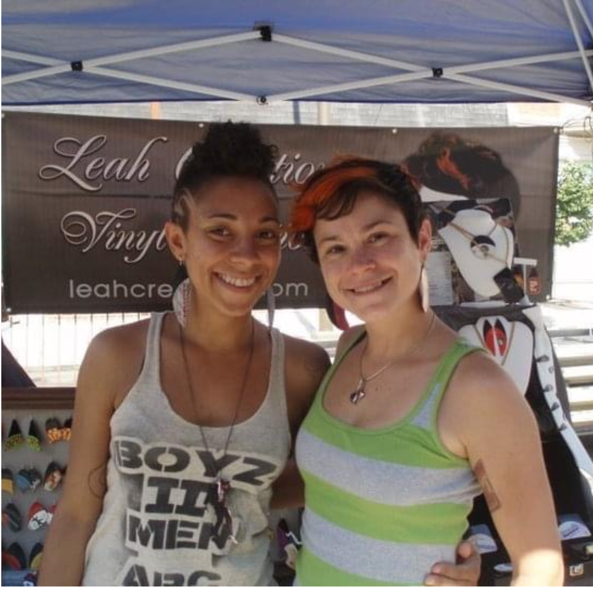 Leah vending with Nicole in the early days of reVinyled