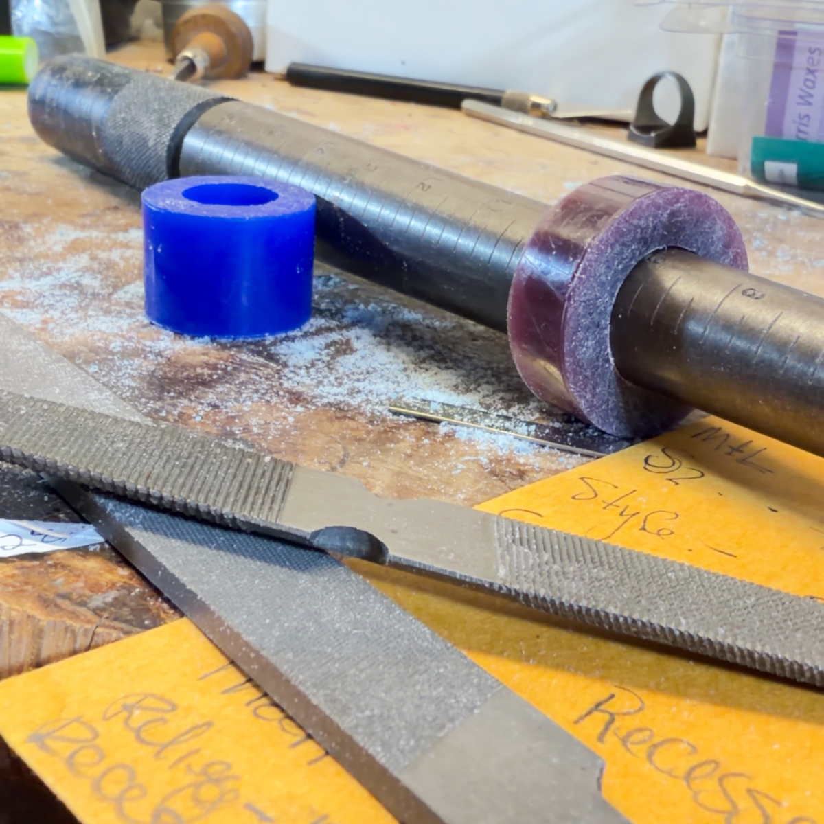 Leah's wax carving and jewelry tools