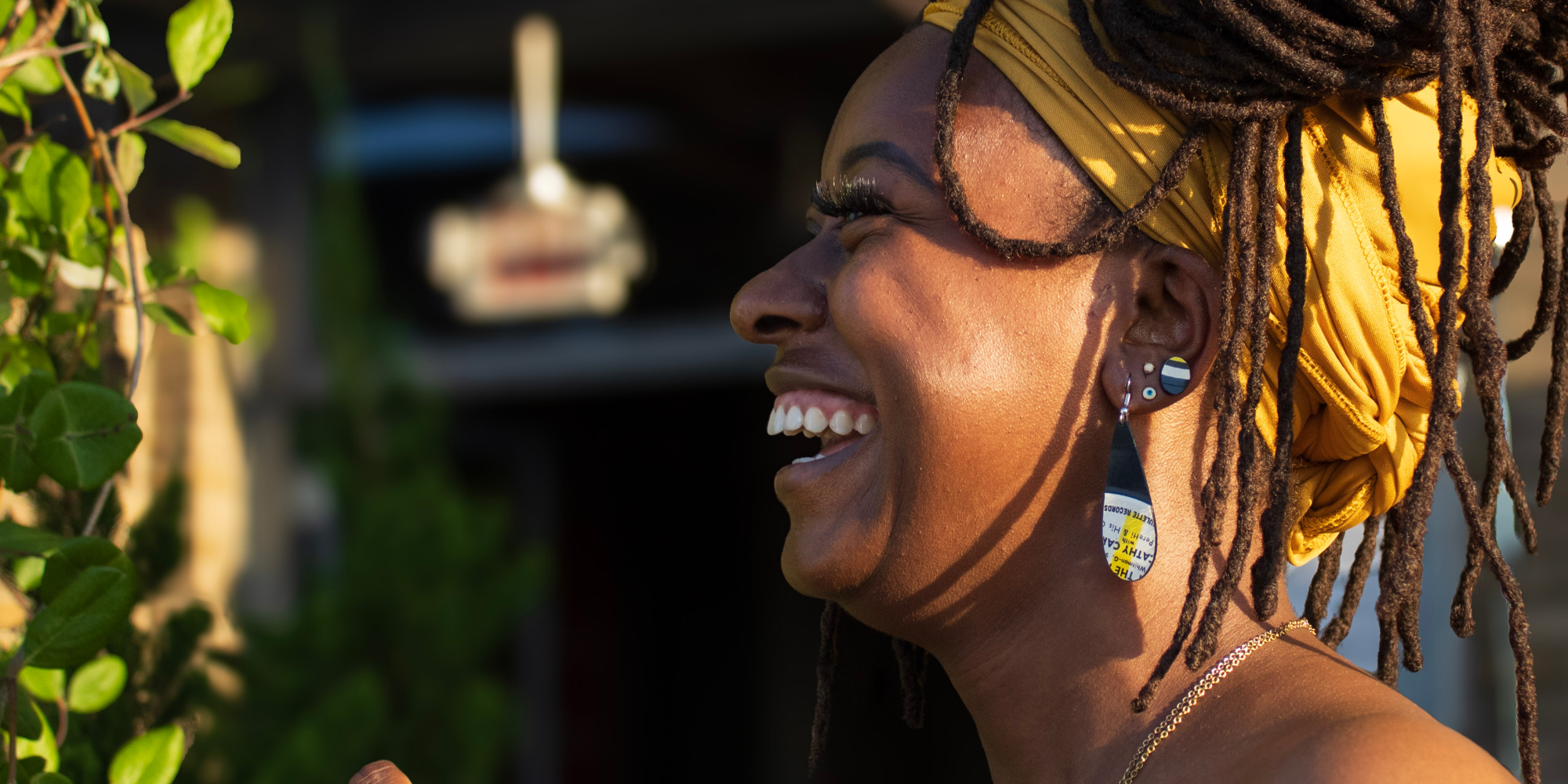 reVinyled handmade earrings created from rescued vinyl records